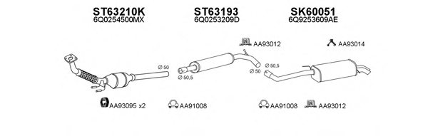 VENEPORTE 600082 Exhaust System